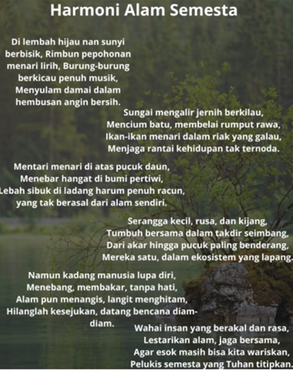 Cover Puisi Pelangi Diujung Langit