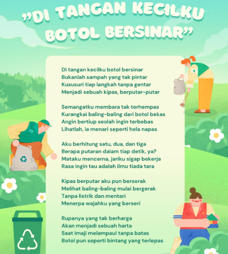 Cover Puisi Botol Air Bersinar