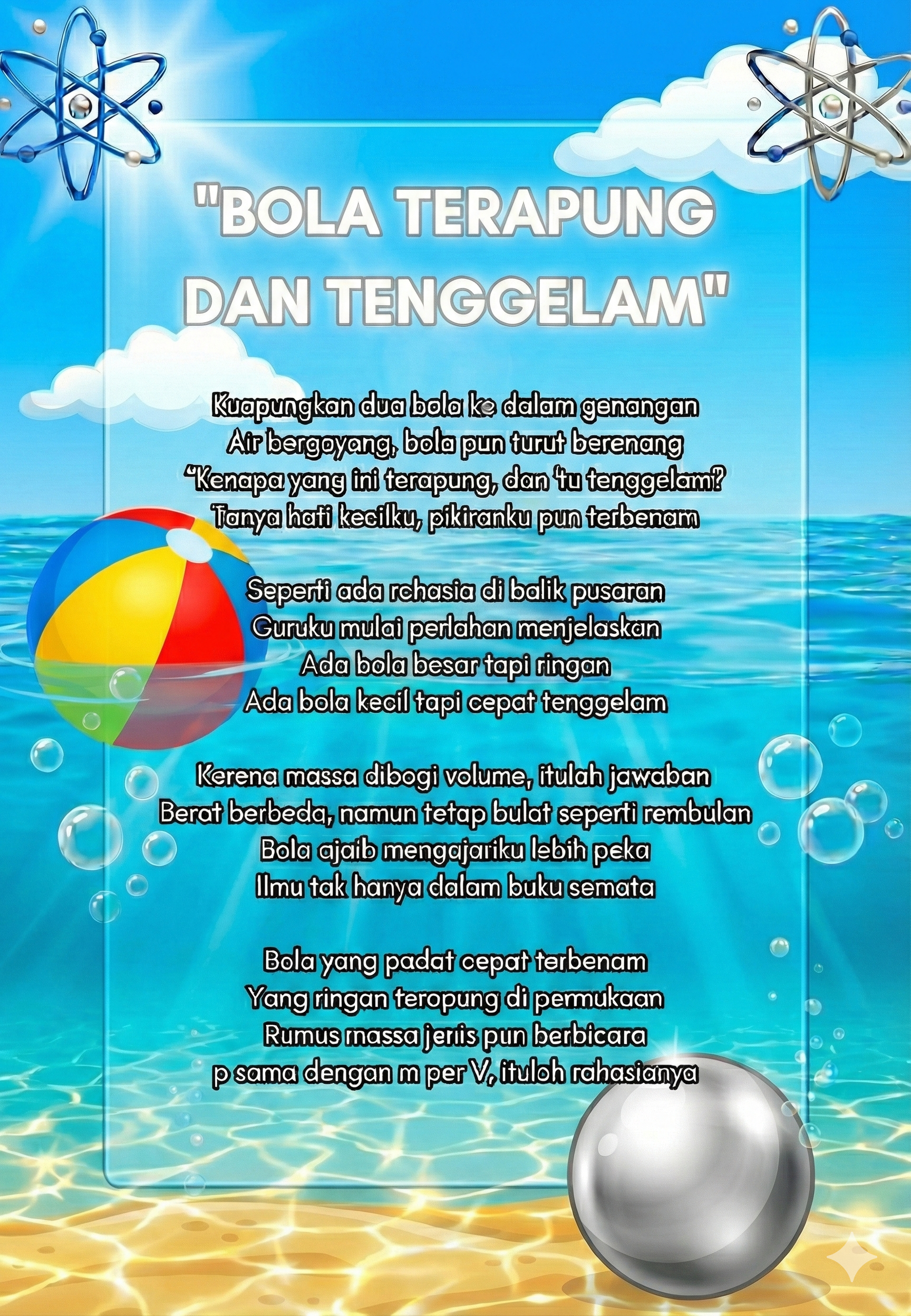 Cover Puisi Bola Ajaib di Air