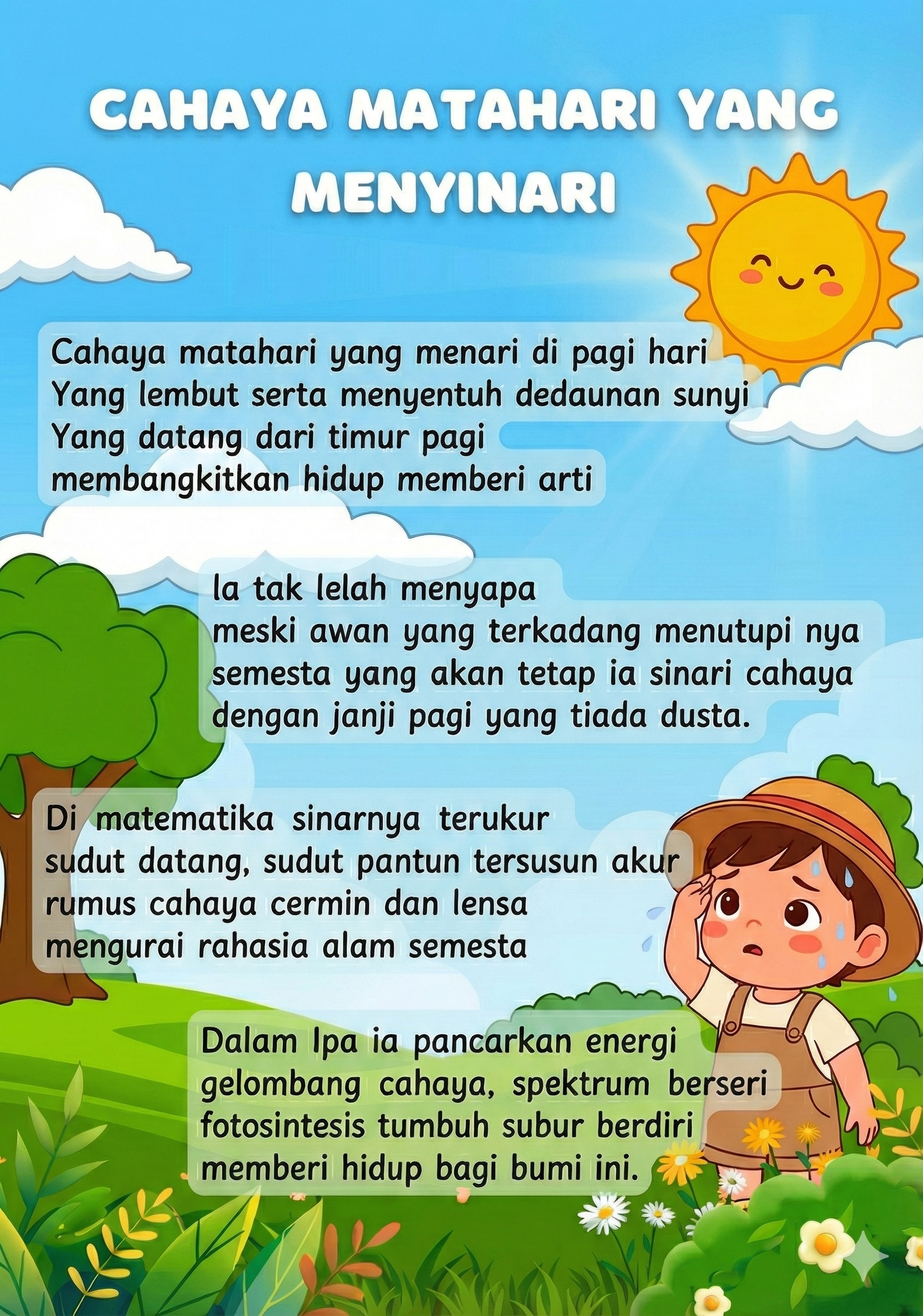 Cover Puisi Pelangi Diujung Langit