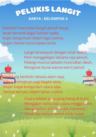 Cover Puisi Pelukis Langit