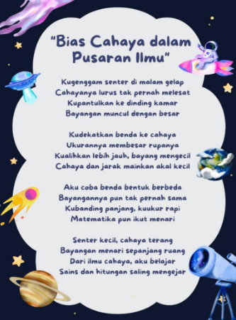 Cover Puisi Senter dan Bayangan